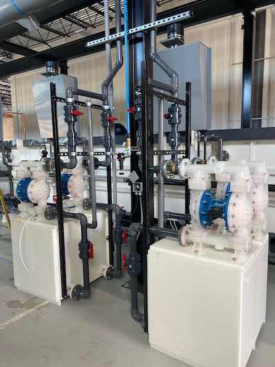 All new modern equipment is installed at Veterans Metal.