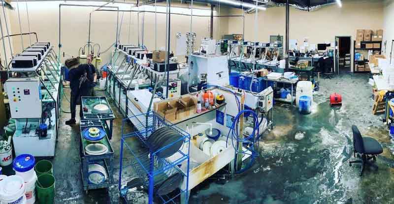 The plating shop at Welcome to 1979 Studios in Nashville.
