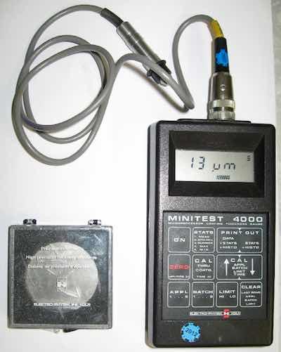 Figure 3. Device for measuring layer thickness: Elektro-Physik MiniTest 4000.