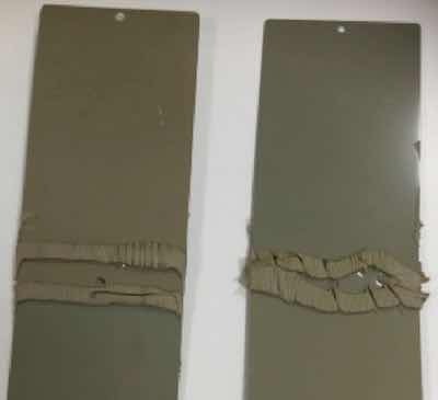 Fig. 3 Ecoated and sealed aluminium and galvanized steel testing plates.
