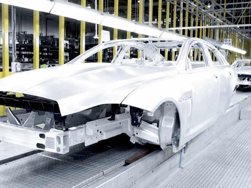 jaguar body in white