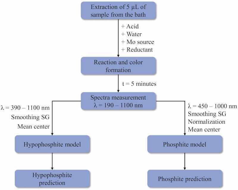Fig. 6. Flowchart of the UVâVis process.