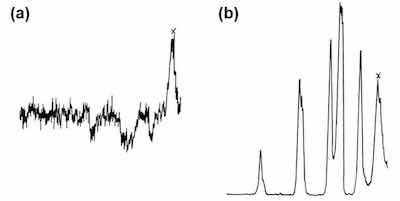 Figure 13 - Disposition of alloying elements in LM8M alloy: (a) iron x-ray trace; (b) silicon x-ray trace.