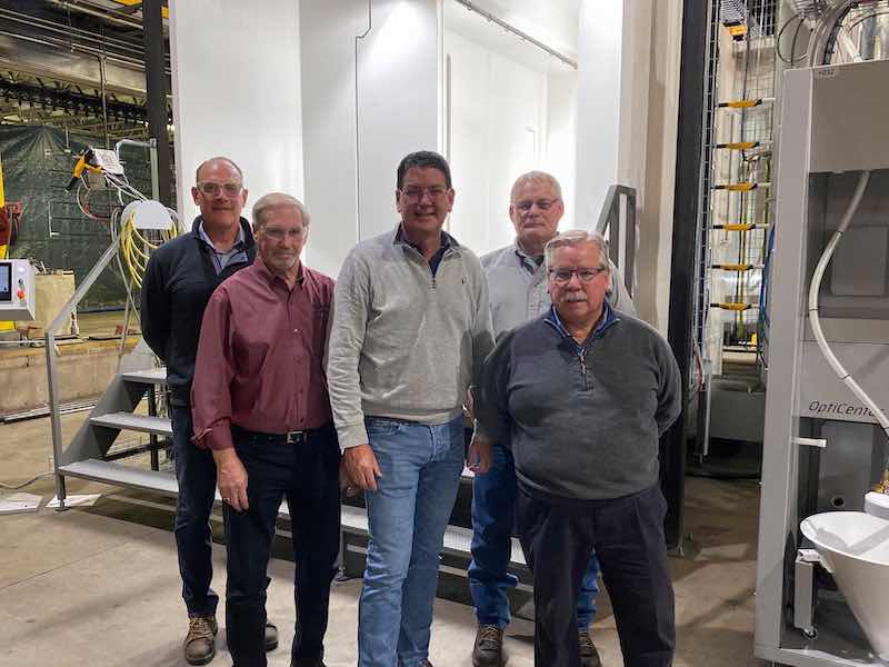 From left, Scott Eyink, Larry Beals, Jamie Visker, Larry Case, and Bryan Zeigler.