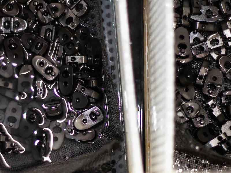 Parts are coated in Hubbard-Hallâs Black-Magic Infusion